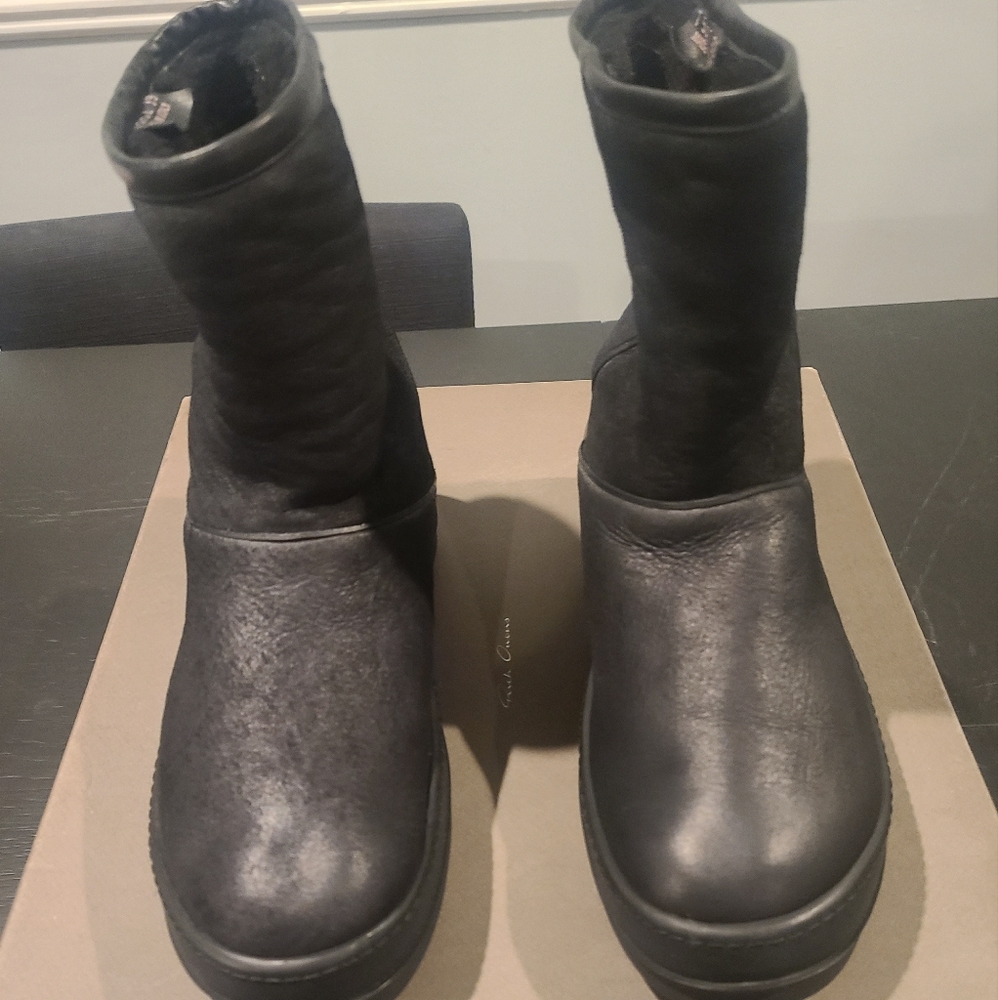 Rick Owens Ankle Shearling Boots